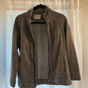 Grey herringbone athletic jacket